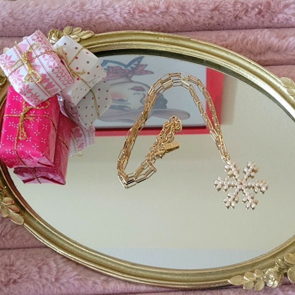 NWOT Sugarfix by Baublebar Snowflake Necklace - Picture 2 of 7